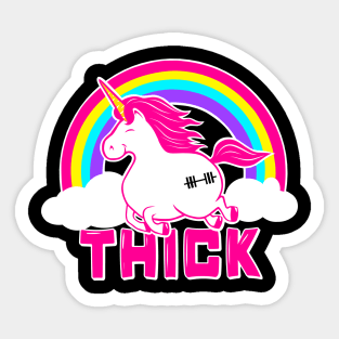 Weightlifting Unicorn, unicorn fitness, gym girl, barbell unicorn Sticker